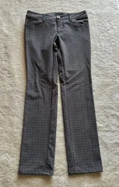ロートレアモン LAUTREAMONT 柄ストレッチパンツ 38