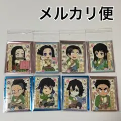 鬼滅の刃　ハンドメイドクラブ　パッチワーク風カード　８点セット