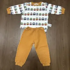 UNIQLO キルトパジャマ　トーマスオレンジ　100