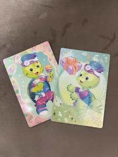 オルメル香港ディズニー20周年　キャラクターカード2枚セット