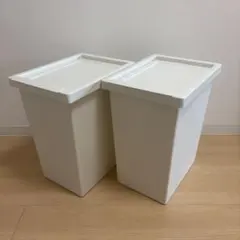 IKEA FILUR フィルール ふた付き容器 ホワイト 28L 2個セットのサムネイル