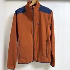 MILLET フリースジャケット XL オレンジ/ネイビー