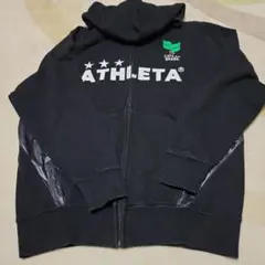 ATHLETA ブラックパーカー フード付きのサムネイル