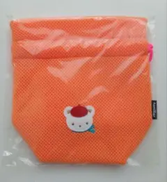 新品タグ付き ファミリア 巾着 オレンジのサムネイル