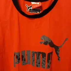 PUMA リンガーTシャツ レッド ブラック Lサイズ