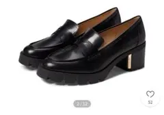 完売coachコーチ厚底ローファー24.5-25.0cm