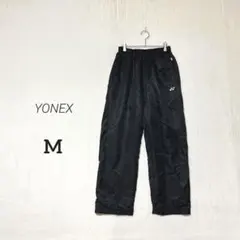 【YONEX】ウォームアップパンツ ジャージ トレーニングウェア 裏起毛 M 黒