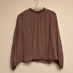 早い者勝ち　最終値下げ✨Cavina Luce パープル長袖ブラウス