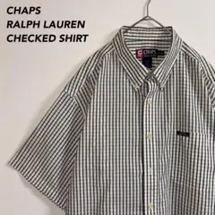 ワンポイントロゴCHAPS RALPH LAURENチェックボタンダウンシャツ