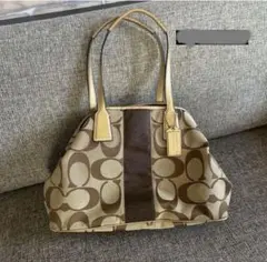 COACHトートバッグ ベージュ ブラウン