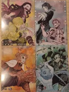 鬼滅の刃　無限列車編✕くら寿司　クリアファイル４枚