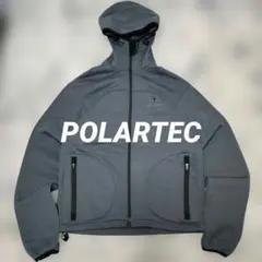 00s POLARTEC ソフトシェル フリースジャケット チャコールグレー テ