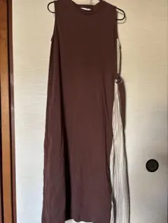 AZUL BY MOUSSY ノースリーブ プリーツ切替ワンピース