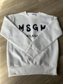 MSGM ホワイト スウェット トレーナー