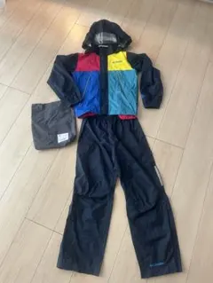 コロンビア　キッズ　レインコート　上下セット