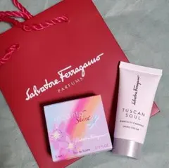 フェラガモ新品ハンドクリーム&オードトアレセット♪ショップバッグ付プレゼントにも