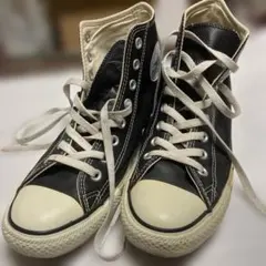 Converse All Star ブラック ハイカット　レザー　インドネシア製