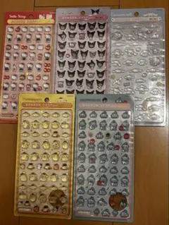 サンリオミニ　ボンボンドロップシール　5点セット