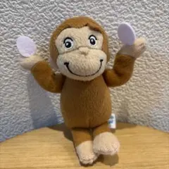 おさるのジョージ　マスコット　ぬいぐるみ　たまご