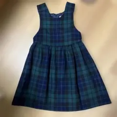 チェック柄ノースリーブジャンバースカート