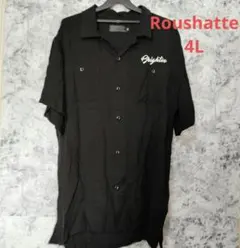 ルーシャット　半袖シャツ　トップス　メンズ　4L 3XL 黒
