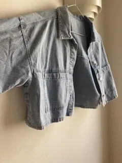 ライトブルーデニムショートジャケット