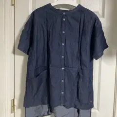 な*な様 NORTHERN TRUCK デニムシャツ 半袖 Lサイズ 未着用品のサムネイル