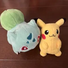美品＊ピカチュウ フシギダネ　ポケモン ぬいぐるみ SAN-EI製