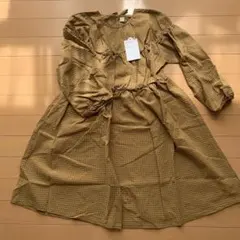 FOインターナショナル アプレ 可愛いワンピース茶系 新品未使用！