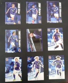 日本代表カード 日本代表チップス 2024 カルビー 9枚セット