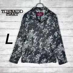 『TORNADO MART』 クラウドレオパード　シングルライダース　黒　【L】