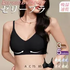 【2枚セット】ノンワイヤー ゼリーブラ レディス シームレスブラ　L