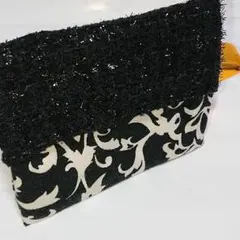 3.ミニポーチ★ダスマスク柄☆ティッシュポケット&チャーム付