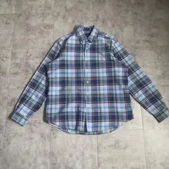 Ralph Lauren ラルフローレン チェック 長袖シャツ 古着 ブルー