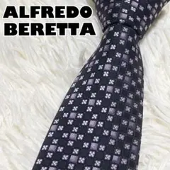 【ほぼ未使用】ALFREDO BERETTA ネクタイ　幾何学模様