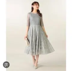 LAISSE PASSE ミントグリーンオケージョン ドレス 36サイズのサムネイル