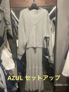 値下　AZUL セットアップ トップス＆ワンピース ブルーグレー Mサイズ