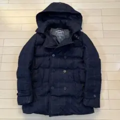 1.31 SHIPS シップス ダウンジャケット ネイビー チェック XL