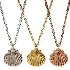 ハワイアンジュエリー ネックレス シェル 貝 レディース サージカルステンレス