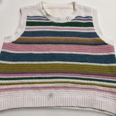 ニット編みベスト