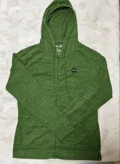 【Sサイズ】Hurley グリーン フルジップパーカー