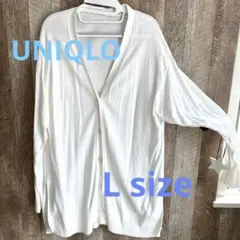 UNIQLO UVカット　カーディガン白