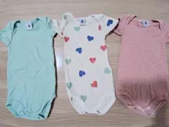 プチバトー　ロンパース肌着　半袖 12m