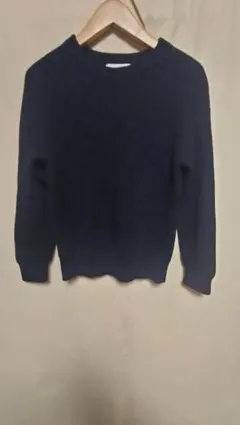 バンソンエミレイユウールセーター紺色日本製正規品サイズ38