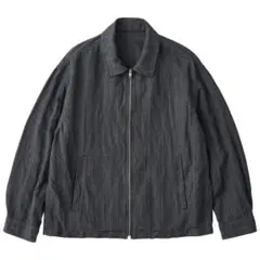 PIN STRIPE LINEN COTTON ZIP UP JACKETのサムネイル