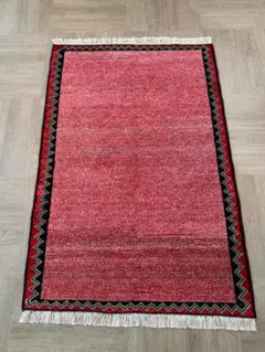 153x105cm 手織りペルシャギャッベ リビングラグ ナチュラル イランのサムネイル