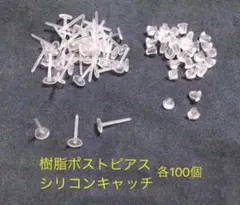 樹脂ポストピアス　各100個