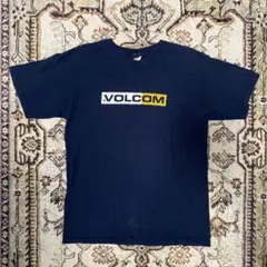 古着 USA トップス 半袖 Tシャツ VOLCOM ボルコム ネイビー