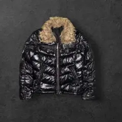 archive A.S.M y2k ダウンジャケット　ファー　短丈　お兄系　平成