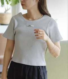 《最終値下げ！》 Kastane ニットタグリブTEE Tシャツのサムネイル